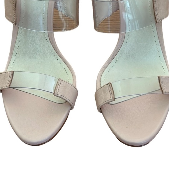 LN Rare Schutz Adinna Rose Blush Pink Clear Vinyl Strappy Sandals Heels - 6.5 - Picture 8 of 16